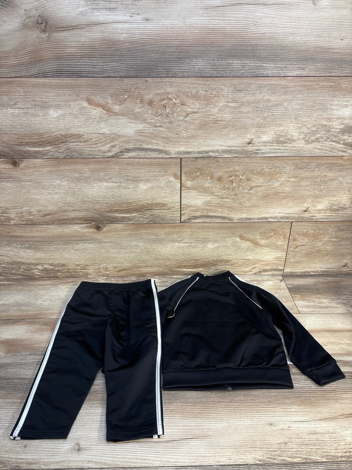 Adidas 2pc Originals Adicolor Superstar Track Suit Set Black sz 2T