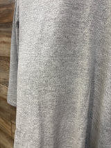 NEW Smallshow Long Sleeve Side Split Maternity Shirt Grey sz XXL