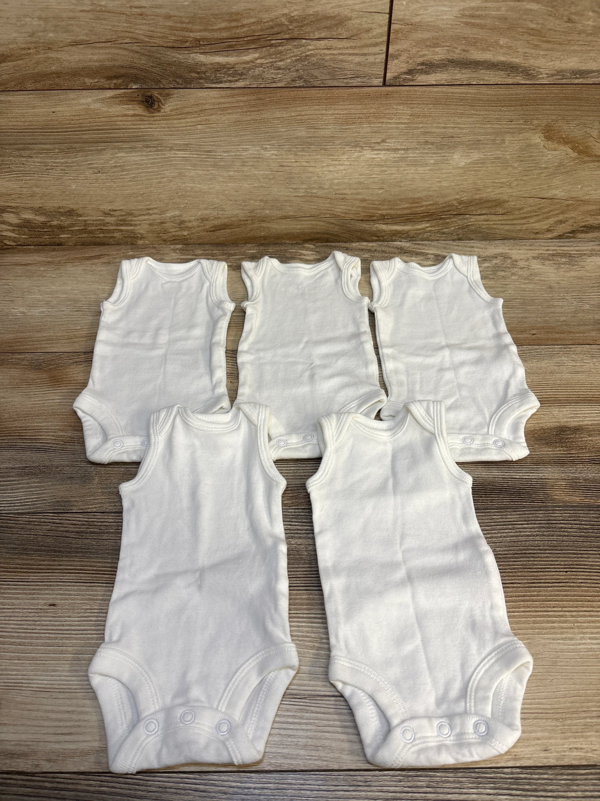 Carter's Tank Bodysuits 5pk White sz Preemie