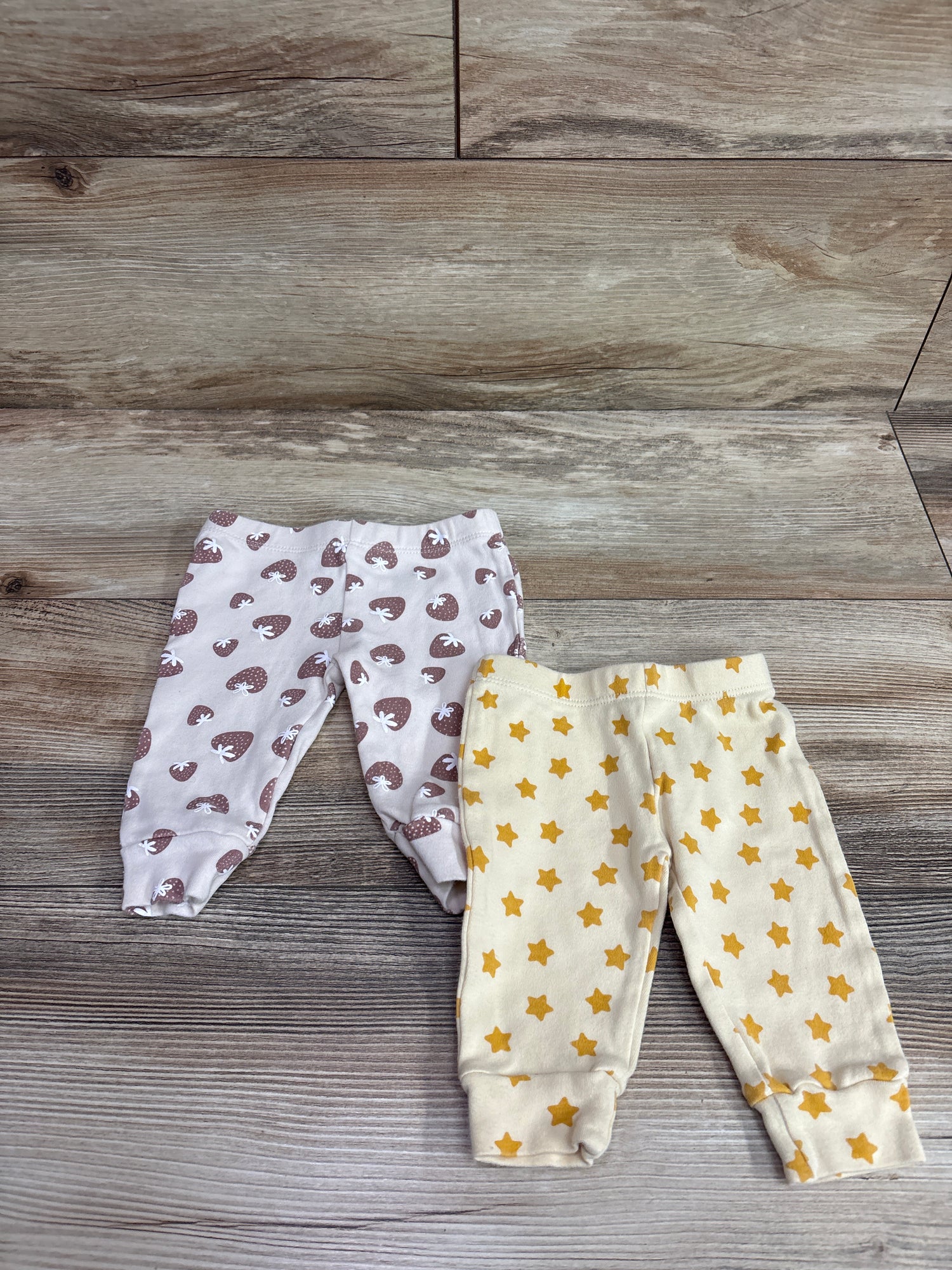 2pk Pants Yellow sz 0-3m