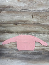 Floral Knit Sweater Pink sz 3-6m