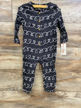 NEW Cat & Jack Heart Print Coverall Grey sz 18m