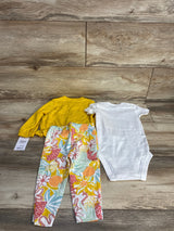 NEW Just One You Polka Dot Ruffled Full Zip Jacket & Pants Yellow sz 9m