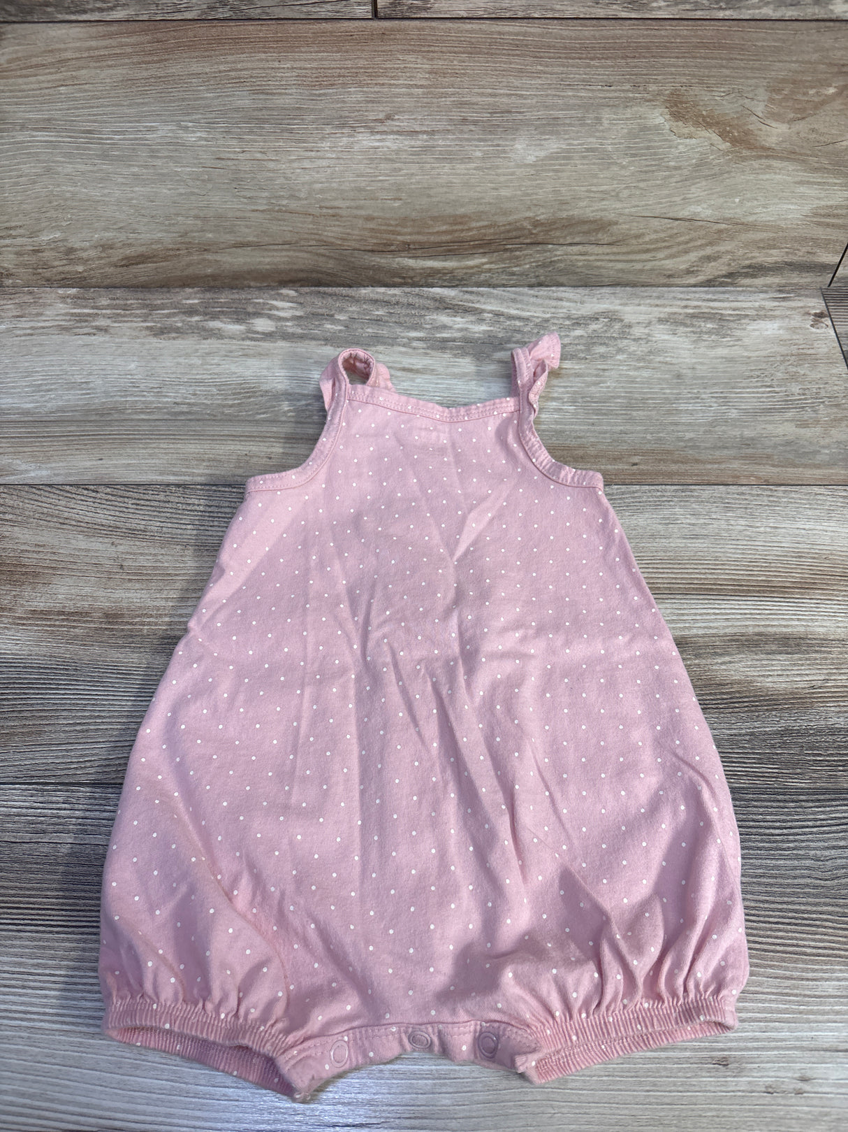 Carter's Polka Dot Tank Romper Pink sz 12m