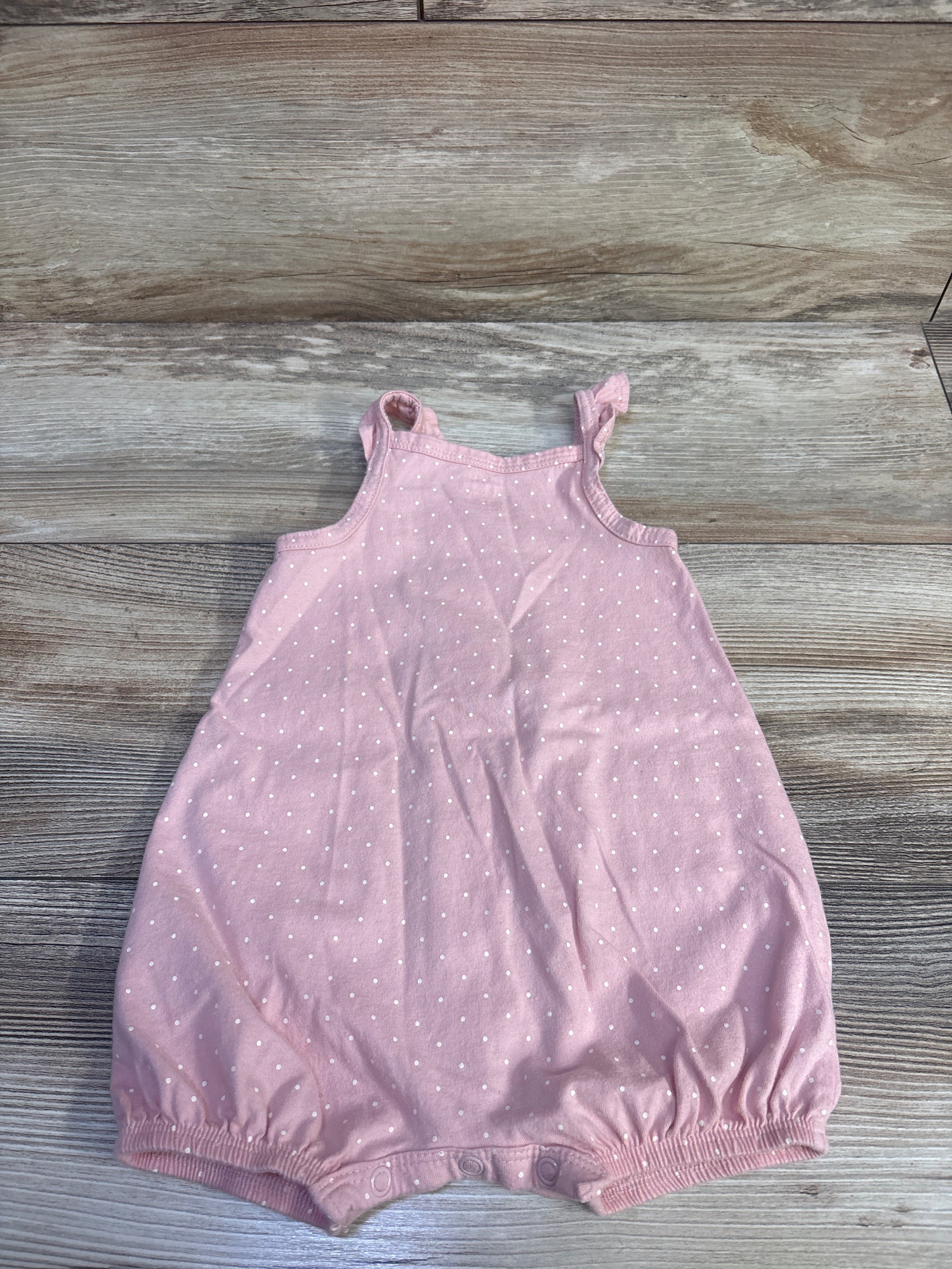 Carter's Polka Dot Tank Romper Pink sz 12m