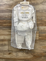 NEW Mike & Lottie 9pc Gift Bag Set White sz 3-6m