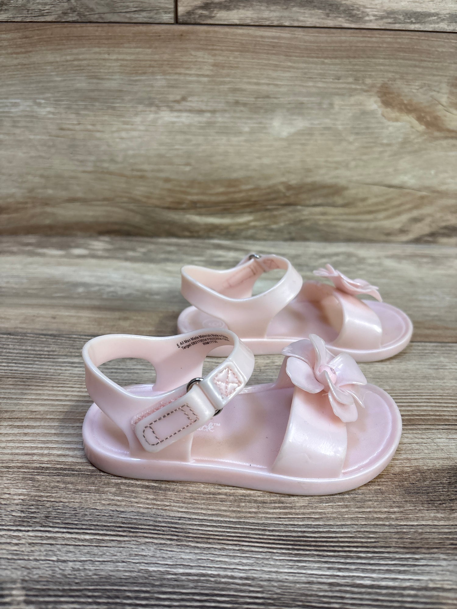 Cat & Jack Jelly Flower Sandal Pink sz 6c