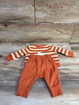 NEW Cat & Jack 2pc Striped Sweatshirt & Joggers Set Orange sz 0-3m