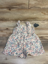 NEW Modern Moments Floral Ruffle Tank Romper Ivory sz 4T