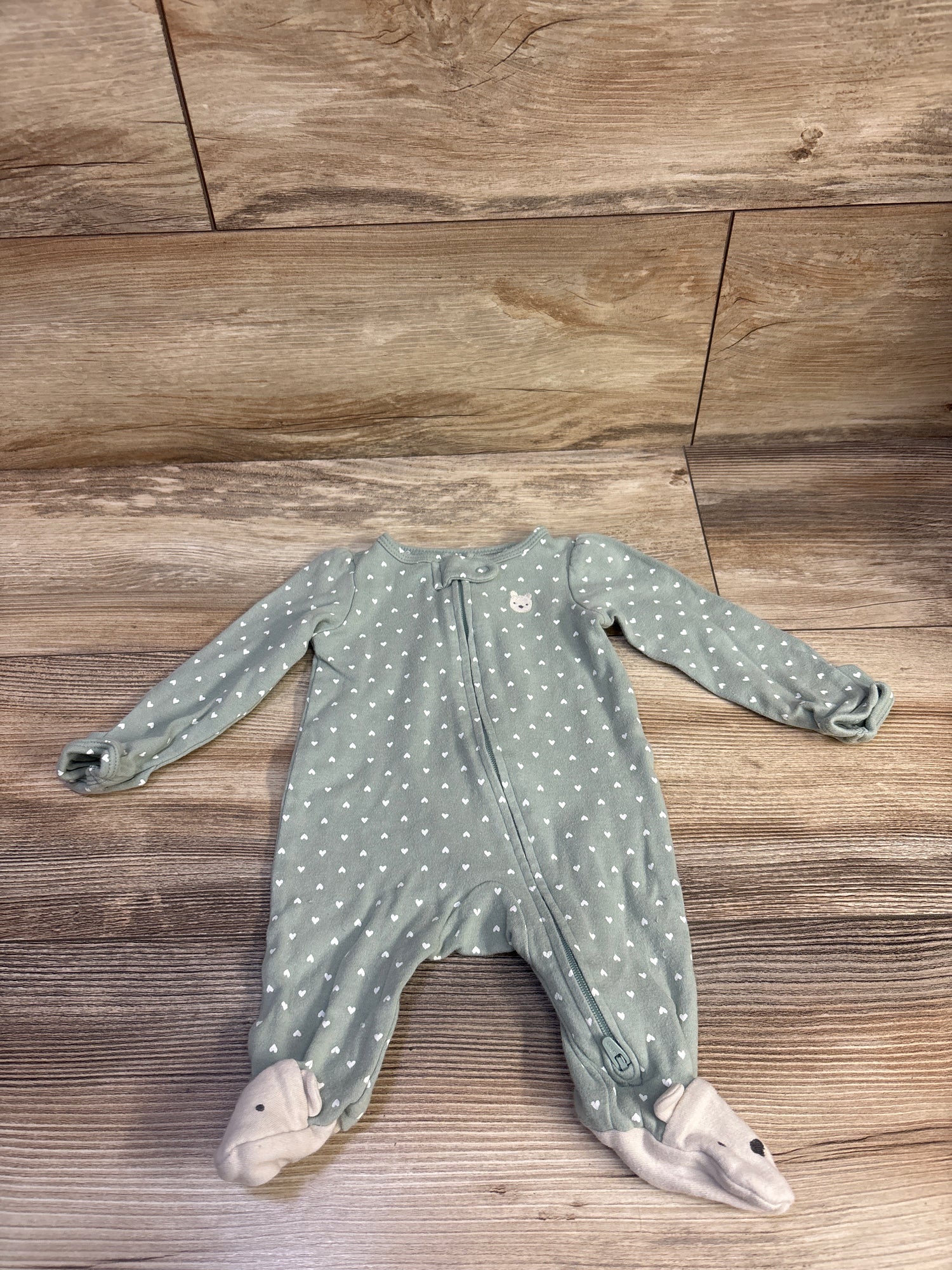 Carter's Sleeper Green sz Newborn