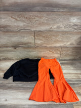 Shein 2pc Thanksgiving Pullover Sweatshirt & Pants Set Black sz 4T