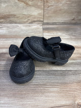 Cat & Jack Kori Lug Sole Mary Jane Flats Black Glitter sz 5c