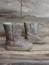 Cat & Jack Holland Shearling Style Boots Gold sz 5c