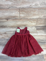 NEW H&M Bow Tulle Dress Burgundy sz 3T