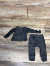 Modern Moments 2pc Textured Long Sleeve Shirt & Pants Set Grey sz 6-9m