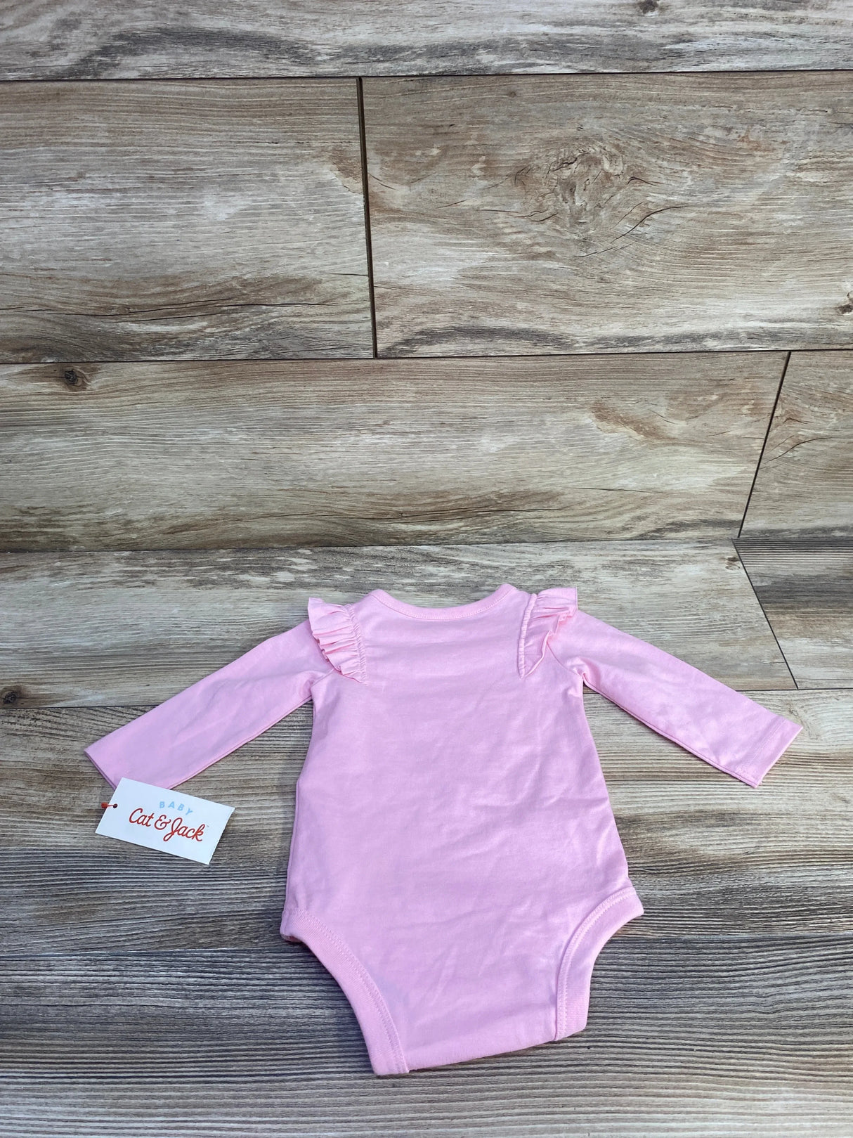NEW Cat & Jack Flutter Sleeve Bodysuit Pink sz 0-3m
