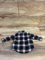 Old Navy Button Up Flannel Grey sz 3-6m