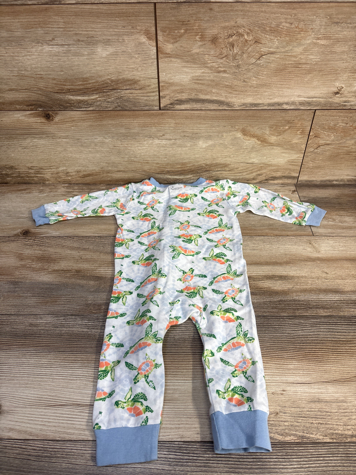 Burt's Bees Baby Organic Turtle Sleeper White sz 6-9m