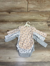 NEW Laughing Llama 3pc Friends Forever Bodysuit Set Grey sz 3m