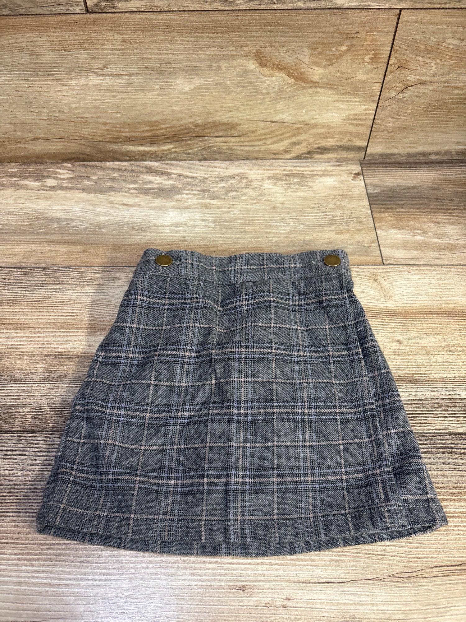 Oshkosh Plaid Flannel Skirt Grey sz 4T