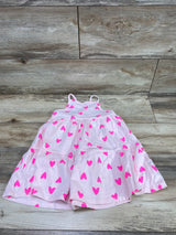 NEW Cat & Jack Heart Print Dress Pink sz 3T