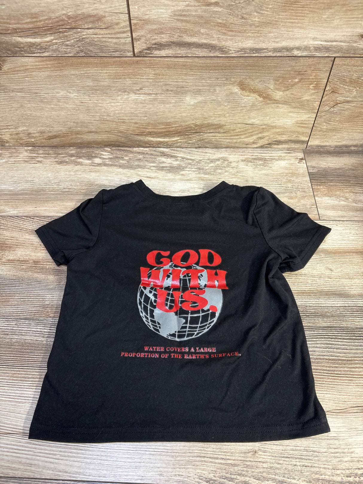 God With Us Shirt Black sz 5T