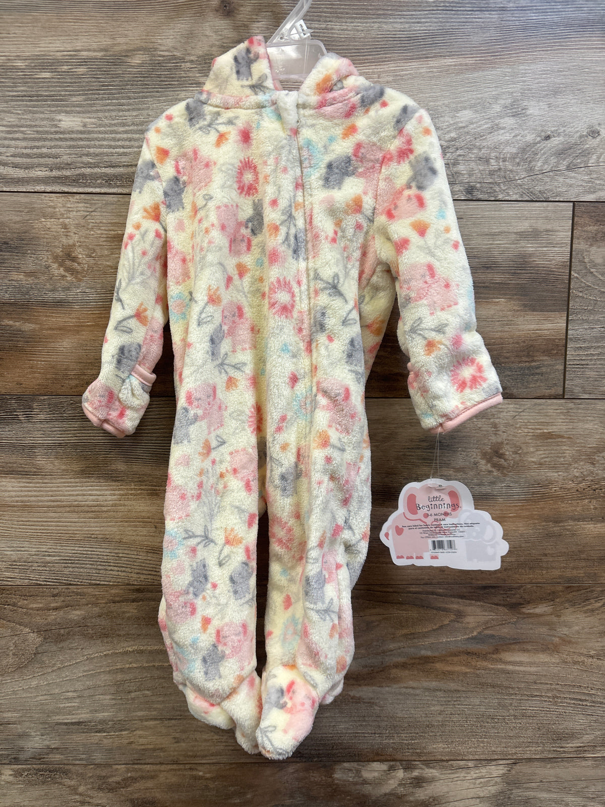 NEW Little Beginnings Plush Elephant Bunting Yellow sz 3/6m