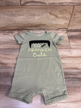 Cat & Jack So Franken Cute Shortie Romper Green sz 12m