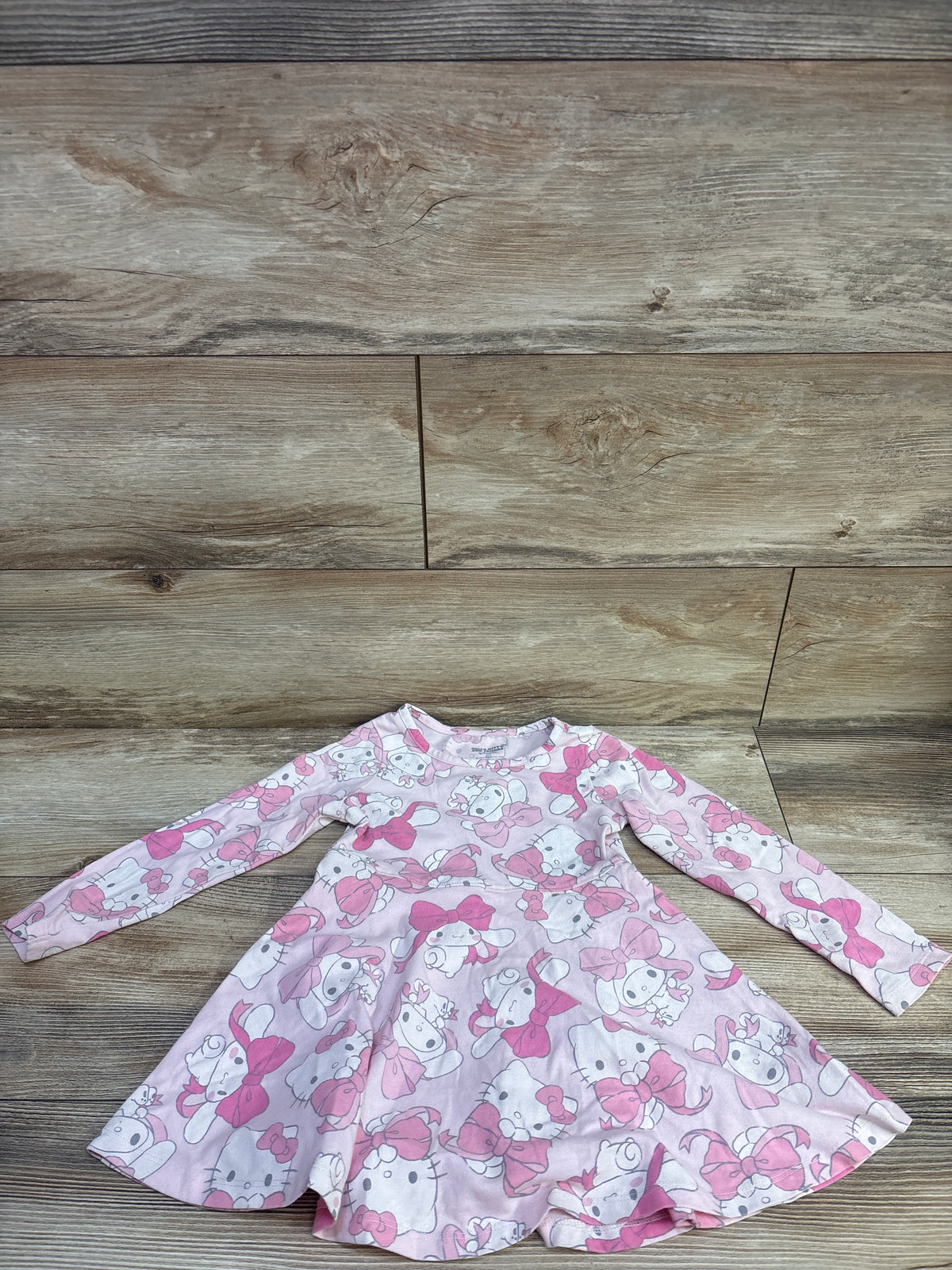 Sanrio Hello Kitty & Friends Long Sleeve Dress Pink sz 3T