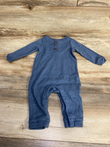 Old Navy Henley Knit Coverall Blue sz 6-12m