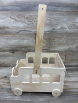 Wakauto Wooden Bear Baby Shower Crate