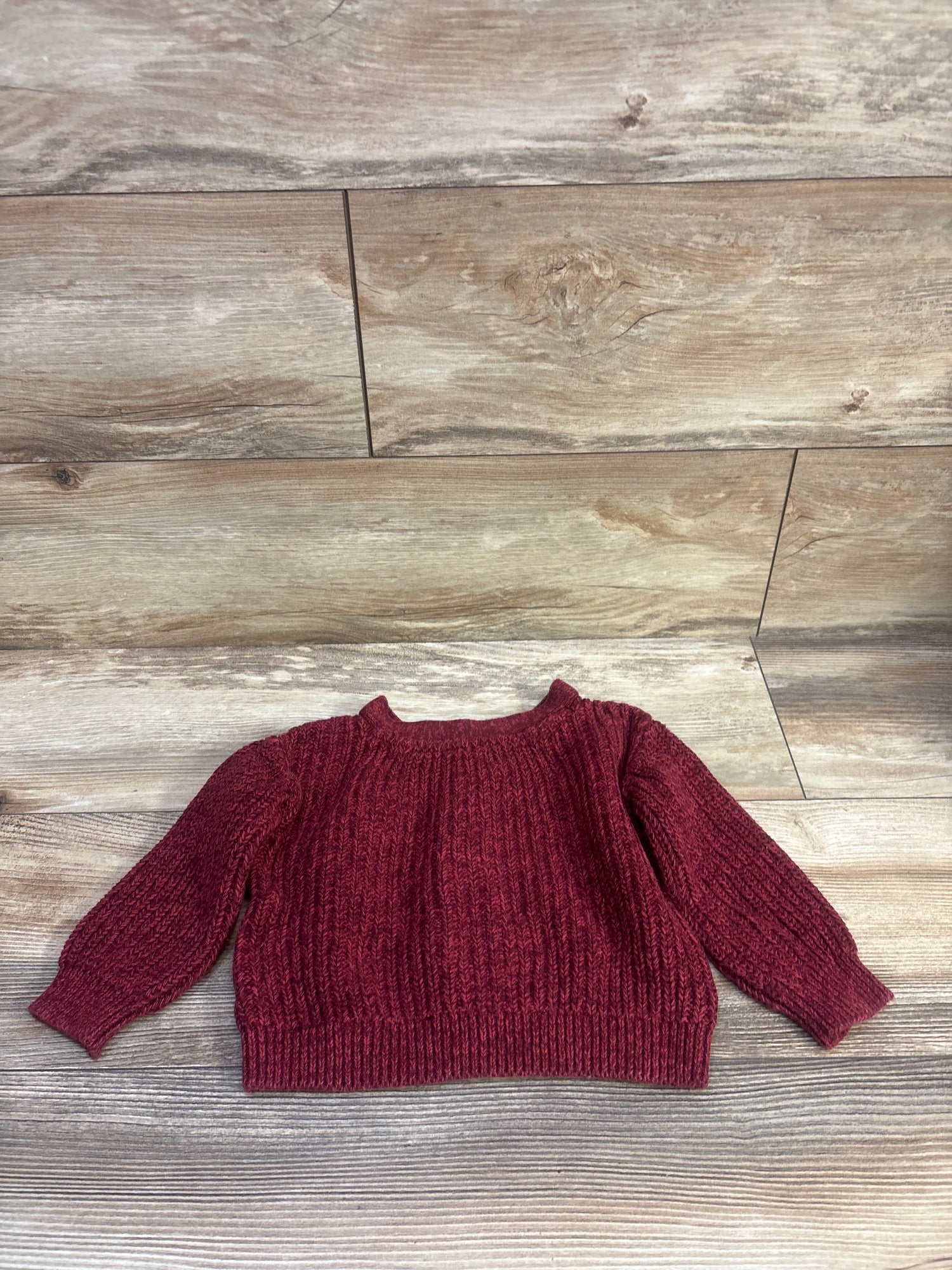 Dip Knit Button-Up Cardigan Red sz 2T