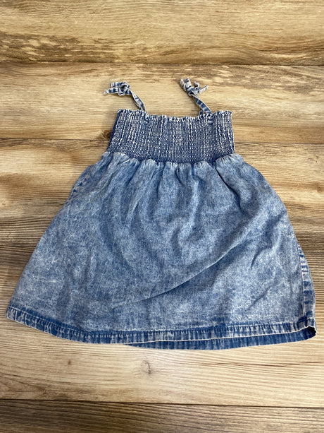 7 For All Mankind Smocked Chambray Dress sz 24m - Me n Mommy To Be