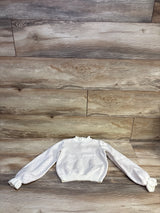 Janie & Jack Sparkle Dot Sweater Ivory sz 4T