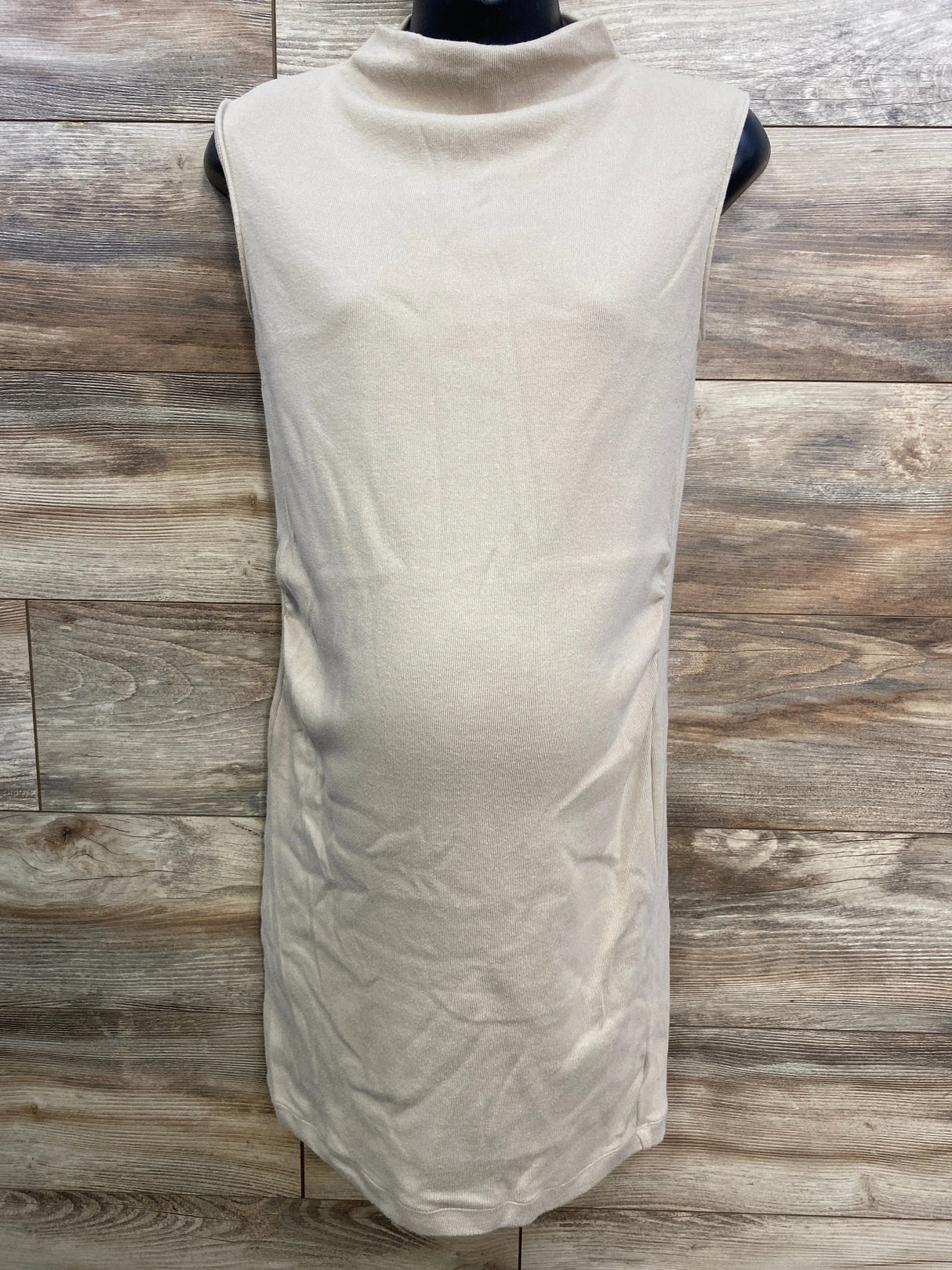 Old Navy Mock-Neck Mid Dress Tan sz Small