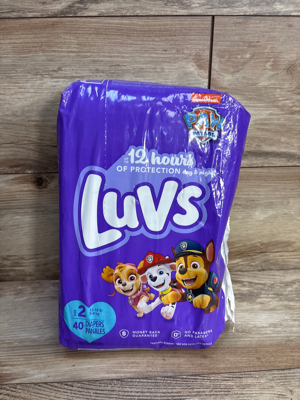 NEW Luvs Diapers (Paw Patrol) Size 2, 40 Count