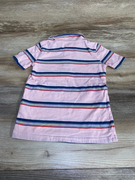 Carter's Striped Polo Shirt Pink sz 4T - Me n Mommy To Be