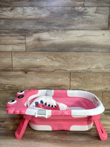 TPN Collapsible Baby Bathtub with Cushion & Thermometer, Pink