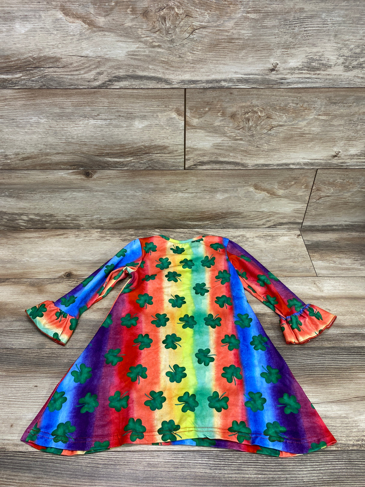 Rainbow Shamrock Dress sz 3T