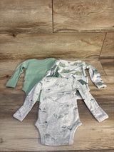 Just One You 3pk Dinosaur Bodysuit Set White sz 3m