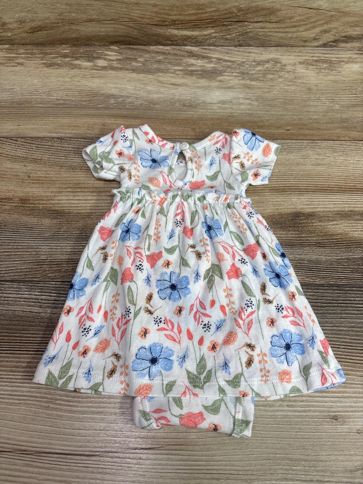 Child Of Mine Floral Bodysuit Dress White sz Preemie