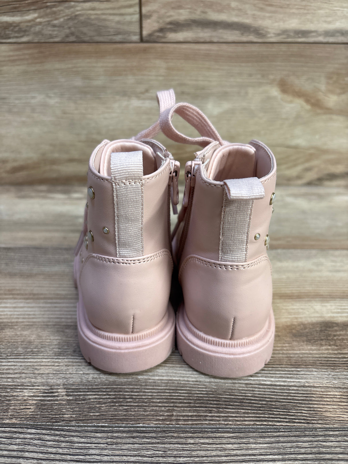 Cat & Jack Amaya Combat Boots Blush sz 9c
