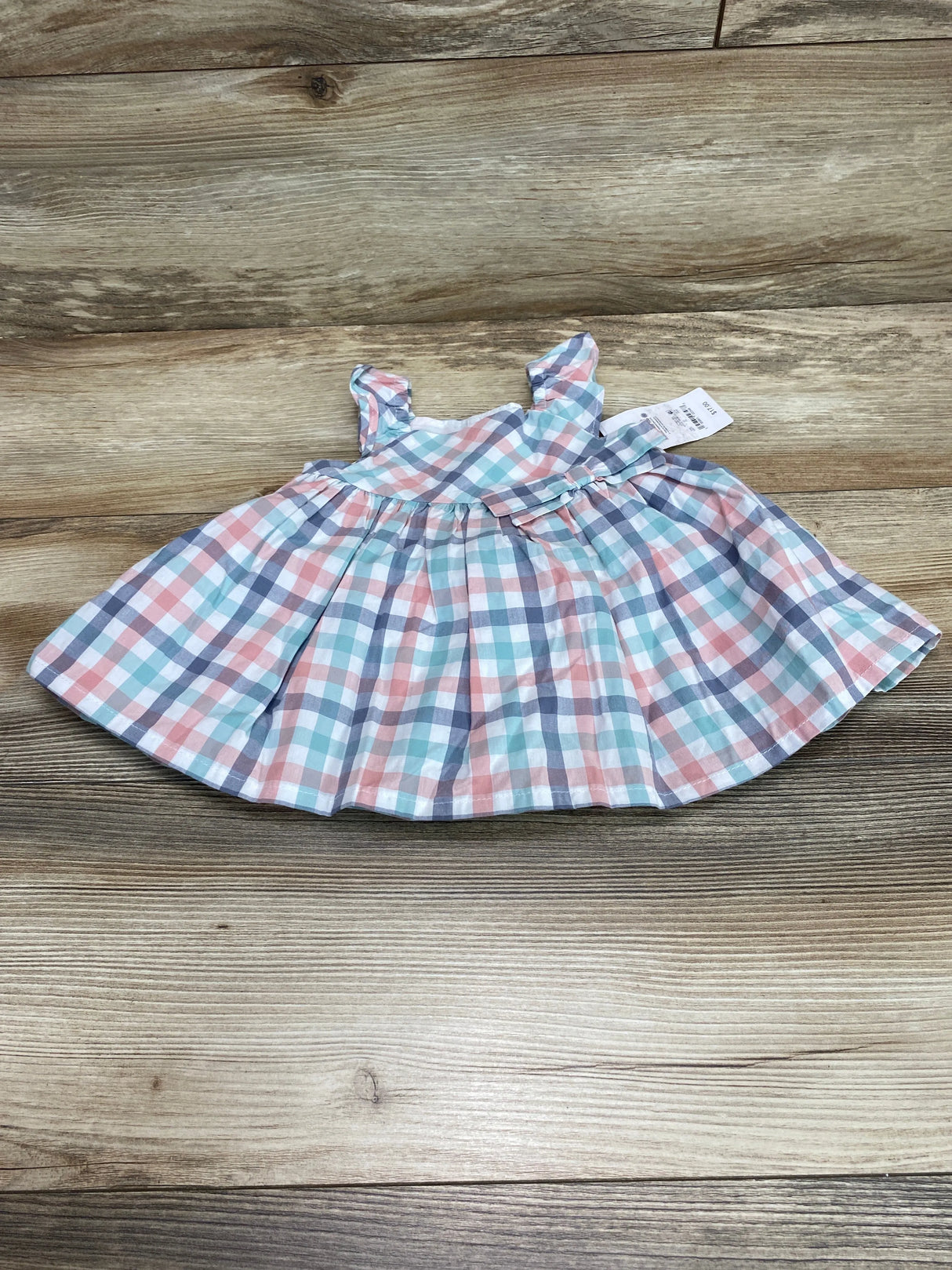 NEW Just One You 2pc Plaid Dress & Bloomers White sz 3m