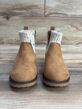 Cat & Jack Emmaline Knit Boots Cognac sz 9c