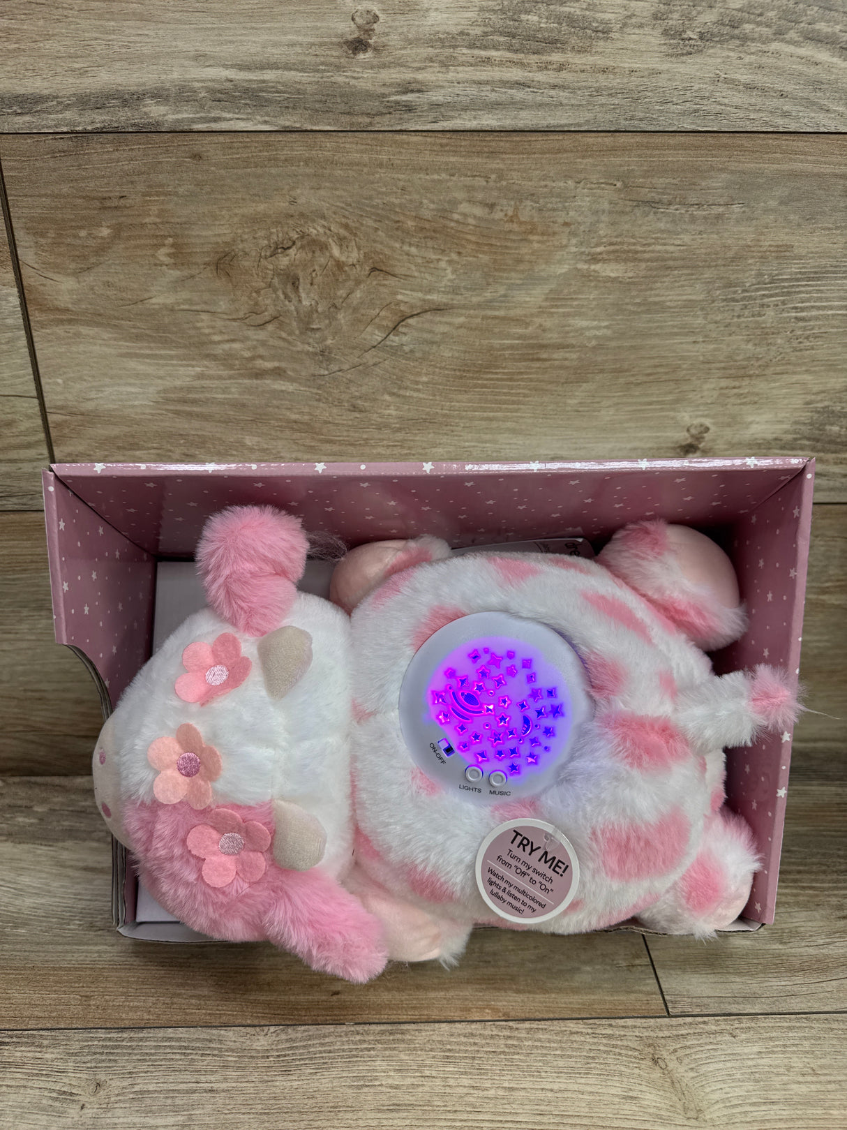 NEW Dreamgro Lullaby Dreams Projector Soother Pink Cow