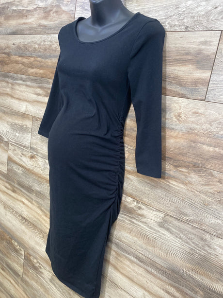 Isabel Maternity Solid Bodycon Dress Black sz Small - Me n Mommy To Be