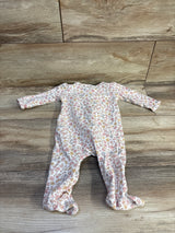 Carter's Floral Sleeper White sz 6m