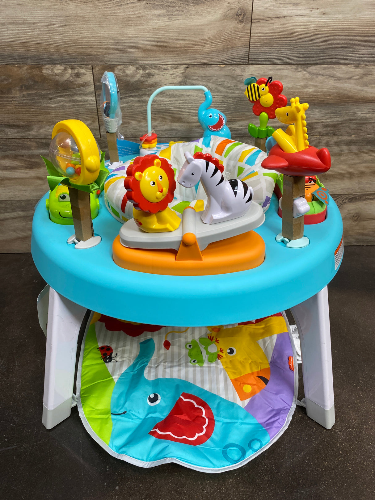 NEW Fisher Price 3-in-1 Sit-to-Stand Activity Center In Jazzy Jungle