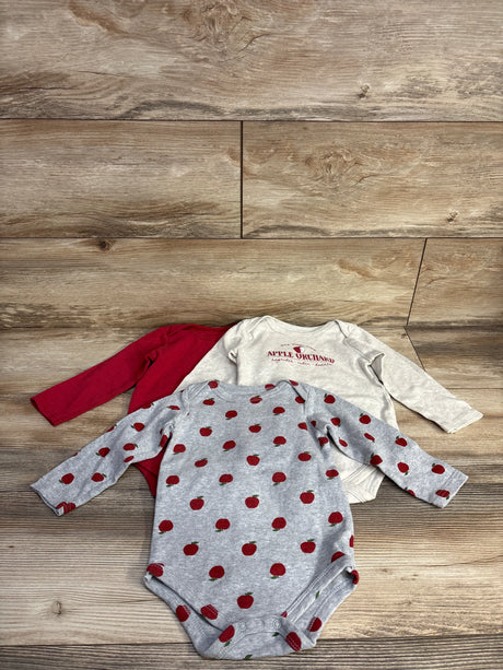 Hudson Baby 3pk Apple Bodysuits sz 24m - Me n Mommy To Be