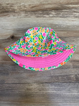 Cat & Jack Baby Girls' Reversible Floral Sun Hat Pink 0-6m